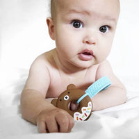 *FINAL SALE* Silli Chews Mini Teether with Strap - Bear