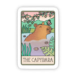 Big Moods 'The Capybara' Tarot Card Vinyl Sticker