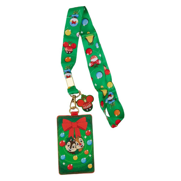 *FINAL SALE* Loungefly Disney Chip and Dale Ornaments Lanyard with Card Holder