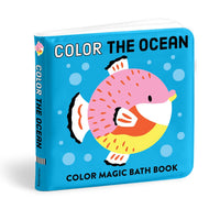 *NEW* Mudpuppy Color Magic Bath Book: Color the Ocean
