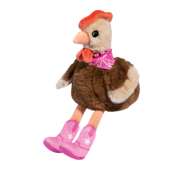 *NEW* Douglas Toys Cowgirl Chicken Plush