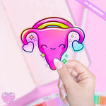 *COMING SOON* LooLooKazoo Cuterus Holographic Vinyl Sticker