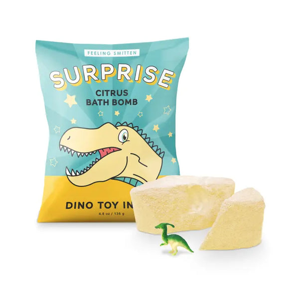 Feeling Smitten Surprise Bath Bomb - Dinosaur Citrus