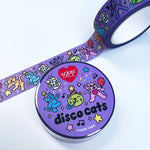 *COMING SOON* Wokeface Disco Cats Washi Tape