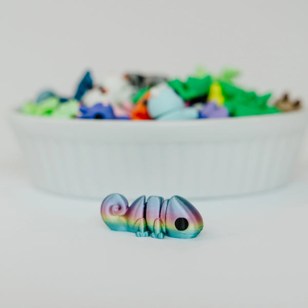 *NEW* Ruby's Dragons Tiny 3D Printed Chameleon Fidgets