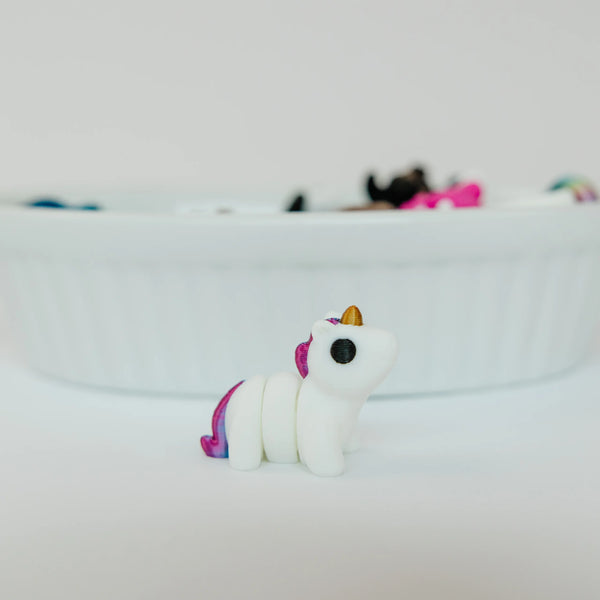 *NEW* Ruby's Dragons Tiny 3D Printed Unicorn Fidgets