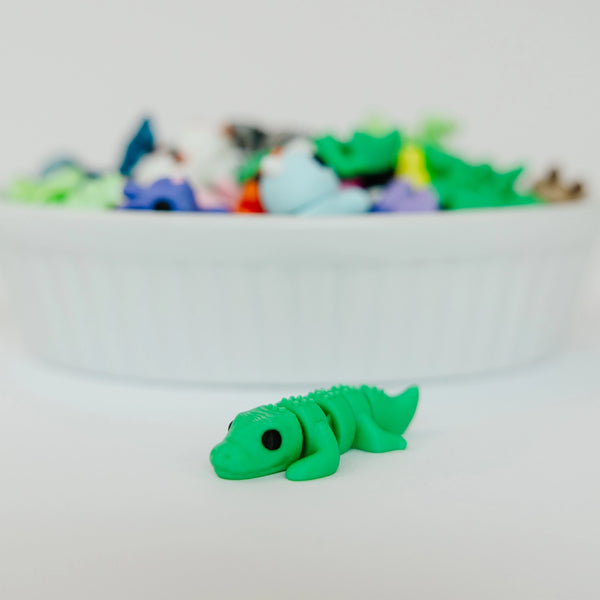 *NEW* Ruby's Dragons Tiny 3D Printed Alligator Fidgets