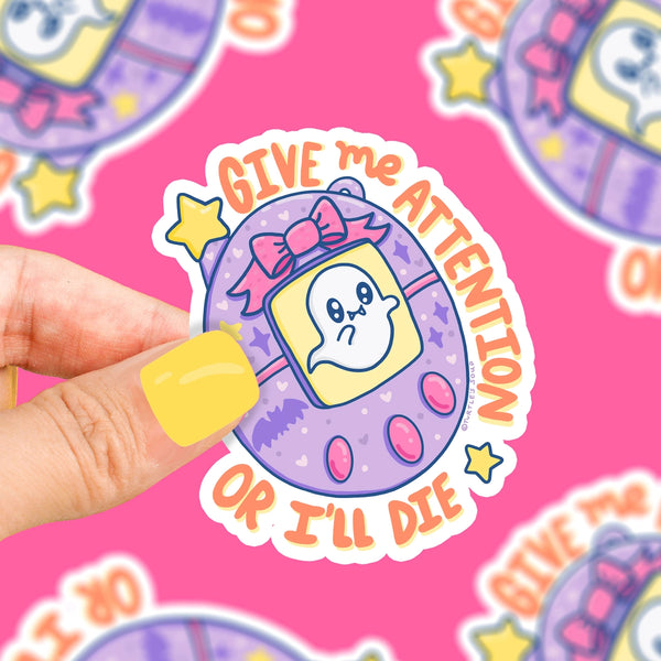 *NEW* Turtle's Soup 'Give Me Attention or I'll Die' Vinyl Sticker