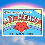 Tender Ghost 'Greetings From My Heart' Vinyl Sticker