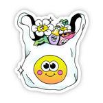 Big Moods Happy Grocery Bag Vinyl Sticker