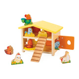 *NEW* Janod My First Henhouse Wooden Toy Set