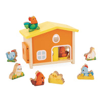 *NEW* Janod My First Henhouse Wooden Toy Set