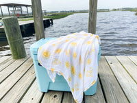 Little Hometown Muslin Swaddle Blanket - Hey Y'all