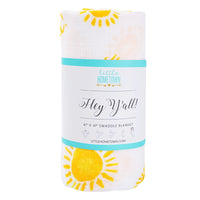 Little Hometown Muslin Swaddle Blanket - Hey Y'all