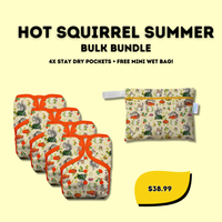 Hot Squirrel Summer Bulk Diaper Bundles