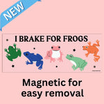 Tender Ghost 'I Brake for Frogs' Bumper Magnet