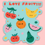 Tender Ghost 'I Love Fruit' Vinyl Sticker