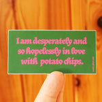Tender Ghost 'In Love With Chips' Vinyl Sticker
