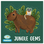 Exclusive Jungle Gems Capybara Kiss Cut Vinyl Sticker