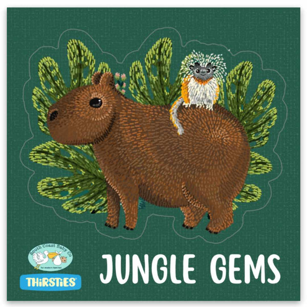 Exclusive Jungle Gems Capybara Kiss Cut Vinyl Sticker