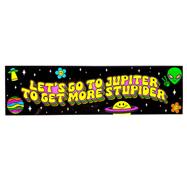 *COMING SOON* Krystan Saint Cat 'Let's Go to Jupiter to Get More Stupider' Vinyl Sticker