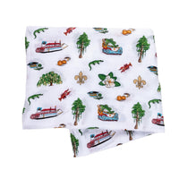 *NEW* Little Hometown Muslin Swaddle Blanket - Louisiana Baby