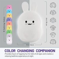 LumiPets Color Changing Nightlight - Bunny