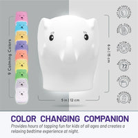 LumiPets Color Changing Nightlight - Elephant