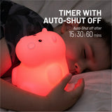 LumiPets Color Changing Nightlight - Hippo