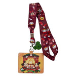*FINAL SALE* Loungefly Disney Mickey and Minnie Fireplace Cocoa Lanyard with Card Holder