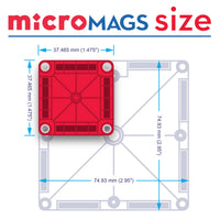 *NEW* Magna-Tiles microMAGS 70-Piece Deluxe Set