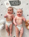 *FINAL SALE* Modern Burlap Organic Cotton Black & White Muslin Swaddle - Music Notes