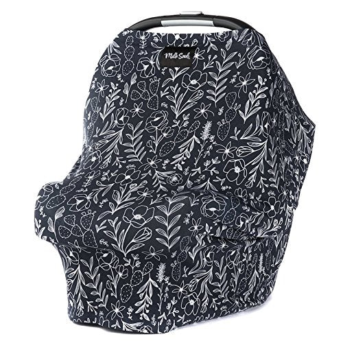 *FINAL SALE* Milk Snob 5-in-1 Multifunctional Carseat Cover - Moonlight Garden (NO PACKAGING)
