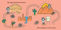 *NEW* BabyLit Little Naturalists Board Books - Georgia O'Keeffe Loved the Desert