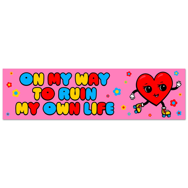 *COMING SOON* Krystan Saint Cat 'On My Way to Ruin My Own Life' Vinyl Sticker