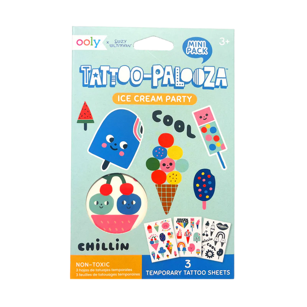 Ooly Tattoo-Palooza Mini Temporary Tattoos - Ice Cream Party