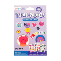 Ooly Tattoo-Palooza Mini Temporary Tattoos - Pawsitive Cats