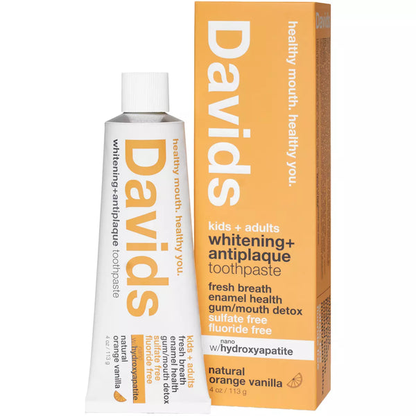 *COMING SOON* Davids Kids + Adults Nano-Hydroxyapatite Premium Toothpaste - Orange Vanilla