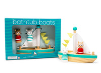 *NEW* Jack Rabbit Creations Boats & Buddies Bath Toy - Owl & Cat