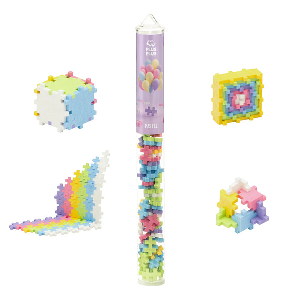 Plus-Plus Mini Maker Tubes - Pastel Mix