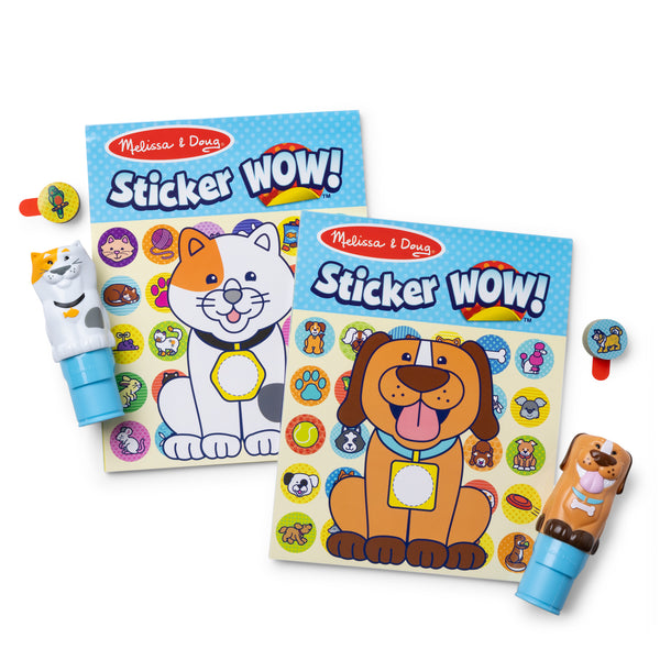 *NEW* Melissa & Doug Sticker WOW! Activity Pad & Stamper Two-Pack