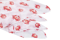 *NEW* Little Hometown Muslin Swaddle Blanket - Pink Crab