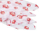 *NEW* Little Hometown Muslin Swaddle Blanket - Pink Crab