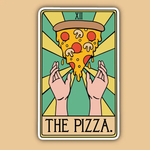 Indigo Maiden 'The Pizza' Tarot Card Vinyl Sticker