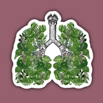 Indigo Maiden Plant Lungs Vinyl Sticker