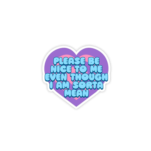 *COMING SOON* Krystan Saint Cat 'Please Be Nice To Me' Mini Vinyl Sticker