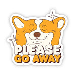 Big Moods 'Please Go Away' Vinyl Sticker