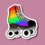 Indigo Maiden Rainbow Pride Rollerskate Vinyl Sticker