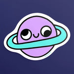 *COMING SOON* Wokeface Retrograde Planet Vinyl Sticker