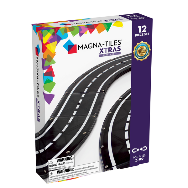 *NEW* Magna-Tiles XTRAS: Roads 12-Piece Set